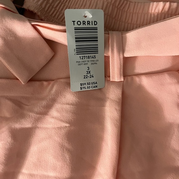 3X TIE FRONT TROUSERS TORRID NWT - Picture 2 of 5